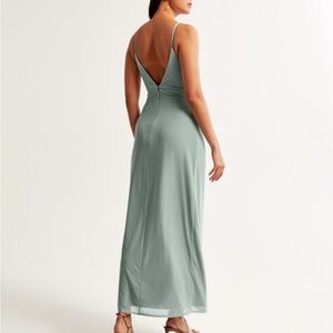 Abercrombie Mesh Twist Wrap Dress